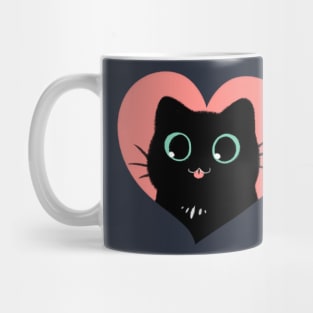 I Heart Black Cats! (Fun Edition) Mug